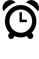 Alarm Clock Free Open-Source SVG Icon