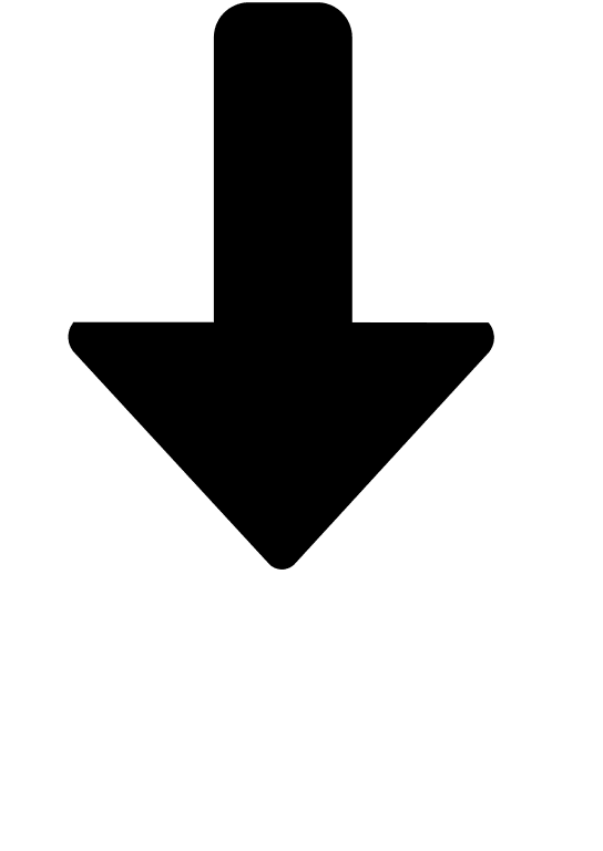 Thick Downward Arrow (Glyph) Free Open-Source SVG Icon (SmartIcons Glyph)