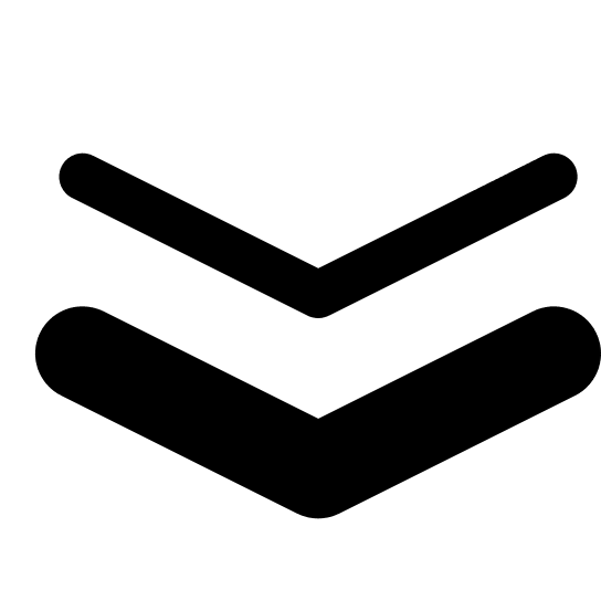 Thick Thin Downward Arrow (Glyph) Free Open-Source SVG Icon (SmartIcons Glyph)