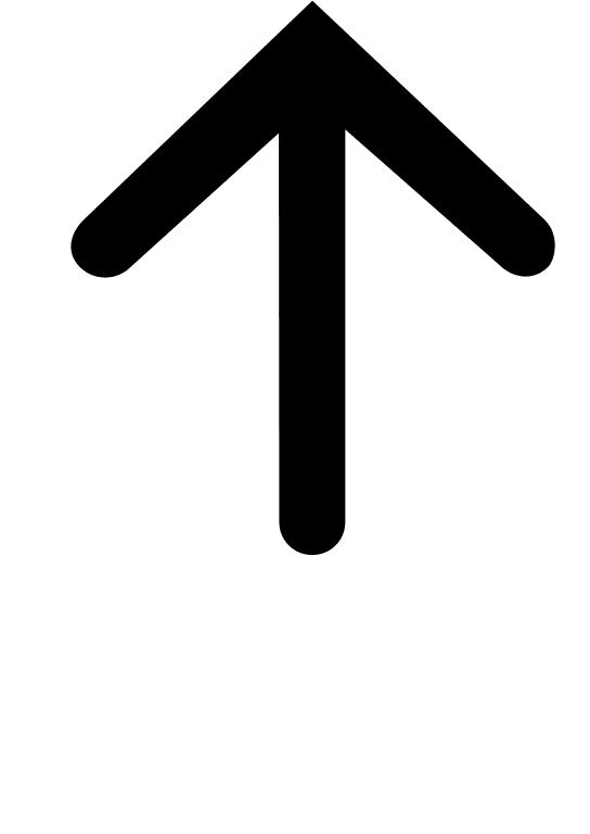 Thin Upward Arrow (Glyph) Free Open-Source SVG Icon (SmartIcons Glyph)