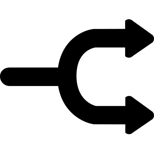 Two-Way Arrow (Glyph) Free Open-Source SVG Icon (SmartIcons Glyph)