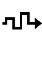 Wavy Arrow (Glyph) Free Open-Source SVG Icon