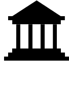 Bank Building (Glyph) Free Open-Source SVG Icon