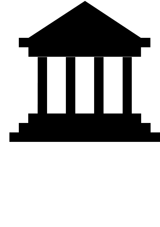 Bank Building (Glyph) Free Open-Source SVG Icon (SmartIcons Glyph)