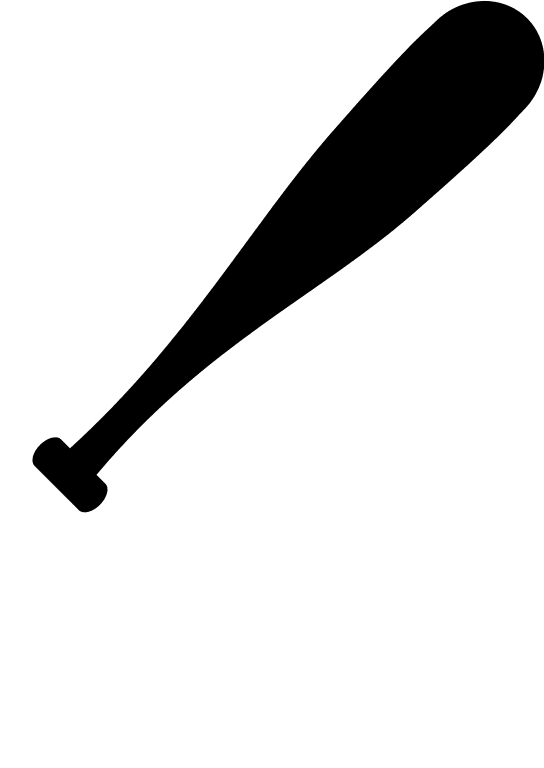 Baseball Bat Free Open-Source SVG Icon (SmartIcons Glyph)