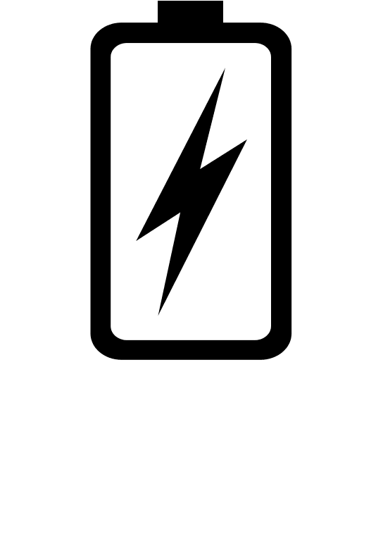 Battery Charging Status (Glyph) Free Open-Source SVG Icon (SmartIcons Glyph)