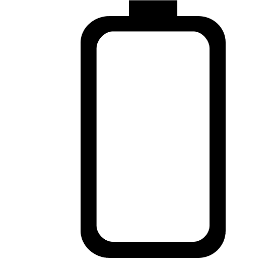 Empty Battery Indicator (Glyph) Free Open-Source SVG Icon (SmartIcons Glyph)