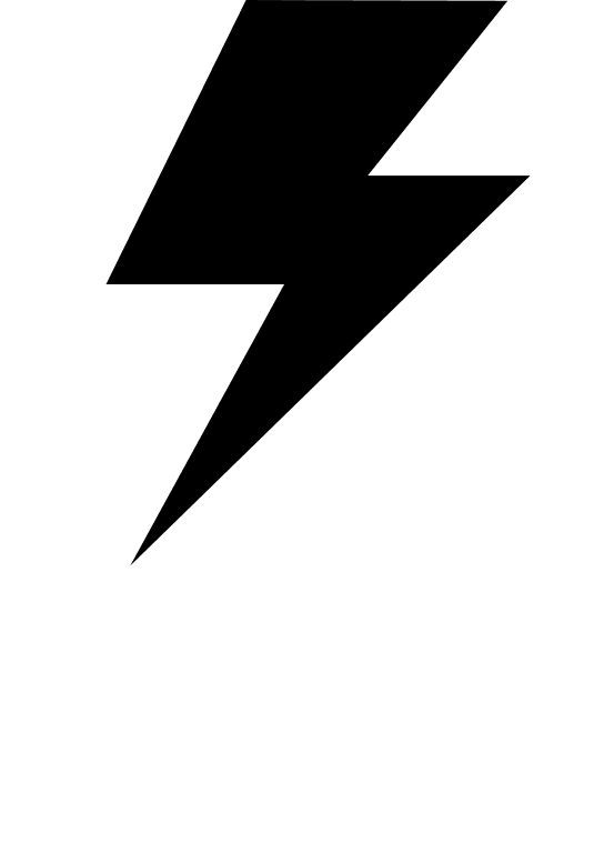 Lightning Bolt Symbol Free Open-Source SVG Icon (SmartIcons Glyph)