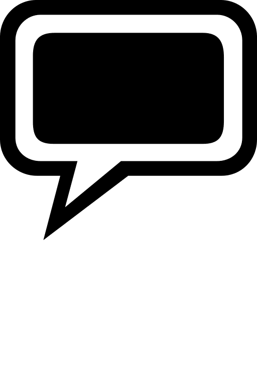 Chat Bubble Free Open-Source SVG Icon (SmartIcons Glyph)