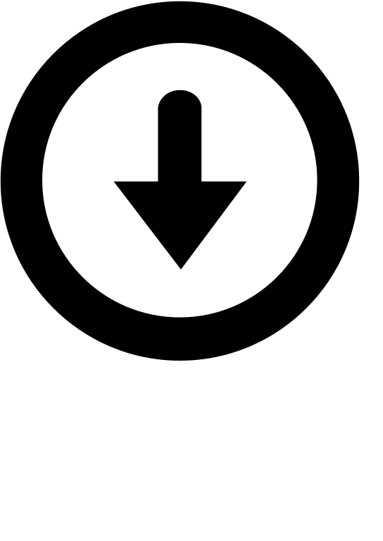 Downward Arrow Button (Glyph) Free Open-Source SVG Icon (SmartIcons Glyph)