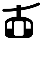 Cable Cabin (Glyph) Free Open-Source SVG Icon