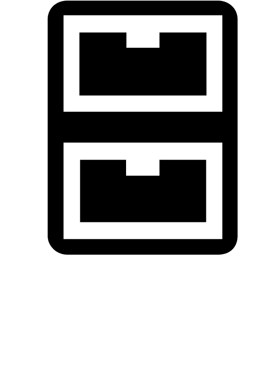 Cabinet Furniture (Glyph) Free Open-Source SVG Icon (SmartIcons Glyph)