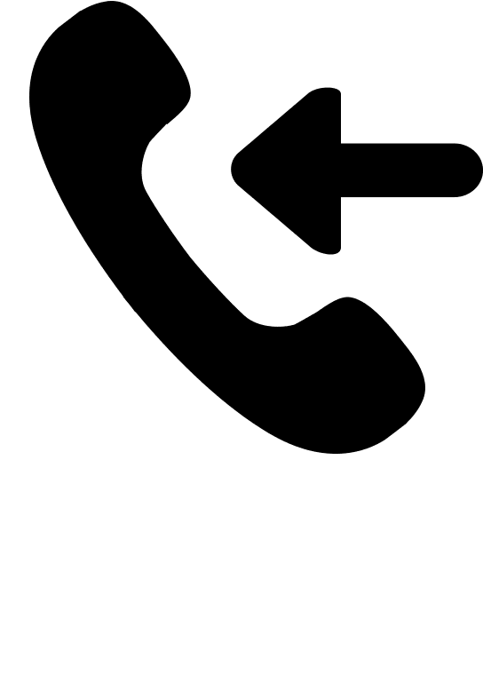 Call Reply Action (Glyph) Free Open-Source SVG Icon (SmartIcons Glyph)