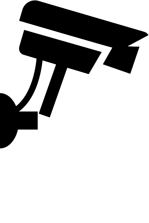 Security Camera (Glyph) Free Open-Source SVG Icon (SmartIcons Glyph)