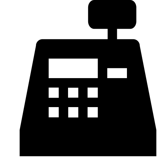 Cashier Machine (Glyph) Free Open-Source SVG Icon (SmartIcons Glyph)