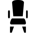 Chair Design (Glyph) Free Open-Source SVG Icon