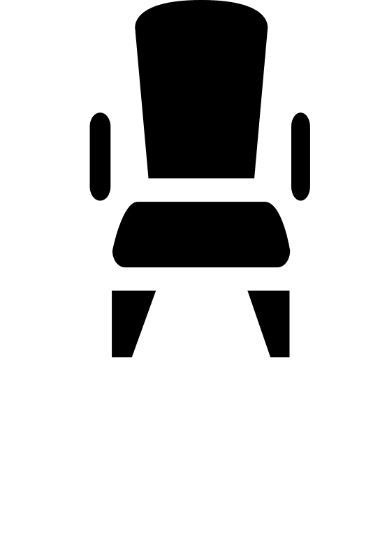 Chair Design (Glyph) Free Open-Source SVG Icon (SmartIcons Glyph)