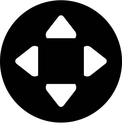 Circle Control Pad Free Open-Source SVG Icon (SmartIcons Glyph)