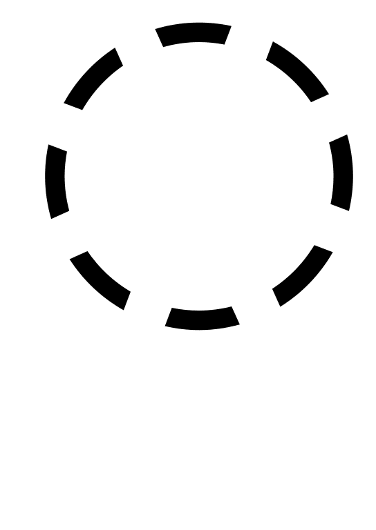 Dashed Circle Shape (Glyph) Free Open-Source SVG Icon (SmartIcons Glyph)