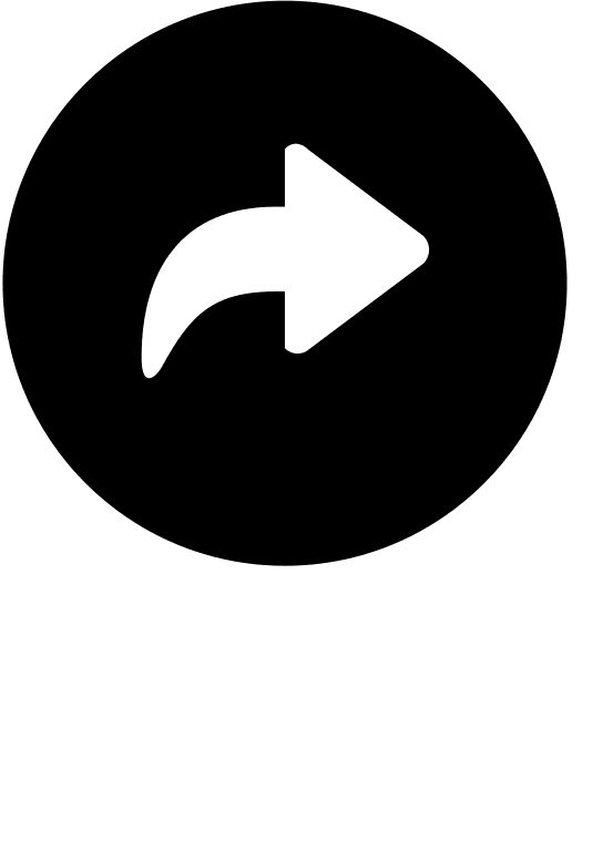 Forward Circular Arrow (Glyph) Free Open-Source SVG Icon (SmartIcons Glyph)