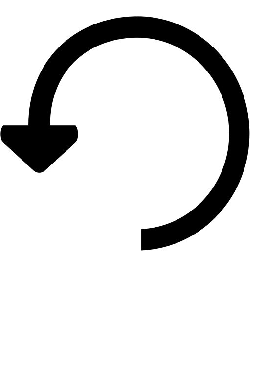 Left Circular Loading Spinner (Glyph) Free Open-Source SVG Icon (SmartIcons Glyph)