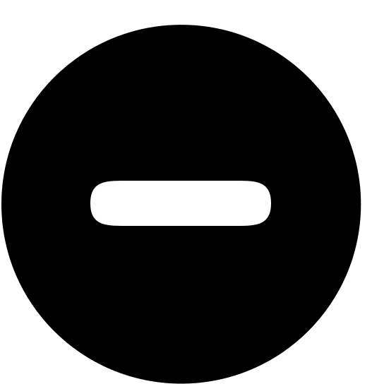 Remove Circle (Glyph) Free Open-Source SVG Icon (SmartIcons Glyph)