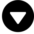 Downward Triangle Inside Circle (Glyph) Free Open-Source SVG Icon