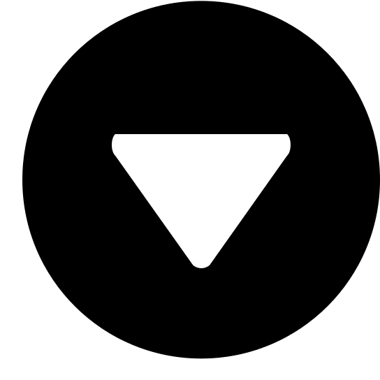 Downward Triangle Inside Circle (Glyph) Free Open-Source SVG Icon (SmartIcons Glyph)