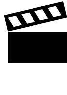 Clapboard Film Slate (Glyph) Free Open-Source SVG Icon