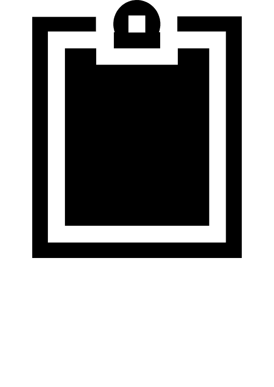 Clipboard Document (Glyph) Free Open-Source SVG Icon (SmartIcons Glyph)