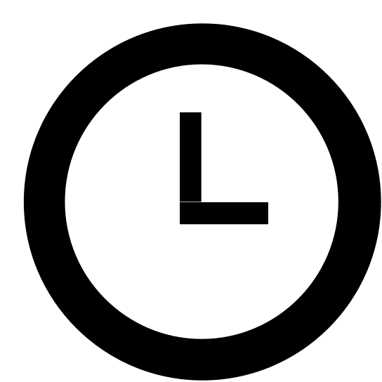 Clock (Glyph) Free Open-Source SVG Icon (SmartIcons Glyph)