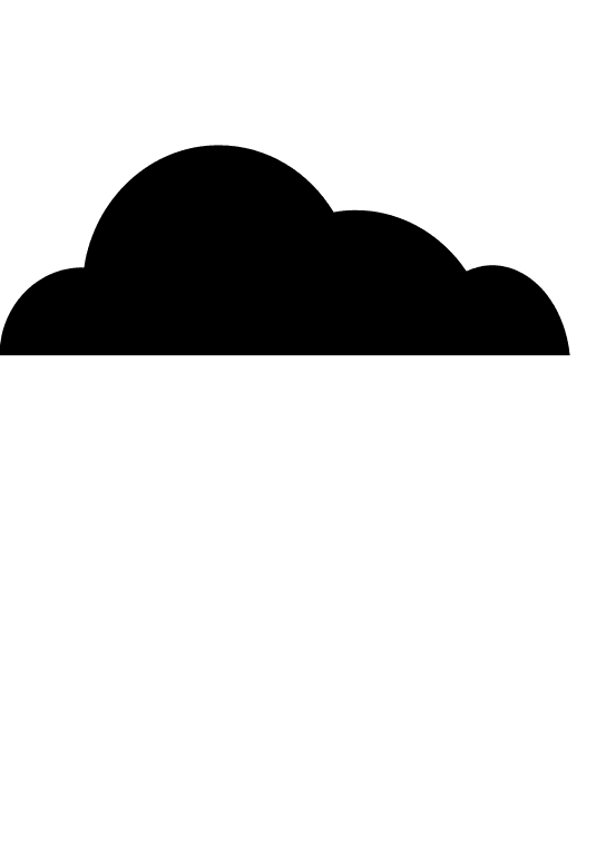 Cloud (Glyph) Free Open-Source SVG Icon (SmartIcons Glyph)