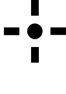 Crosshair Target (Glyph) Free Open-Source SVG Icon