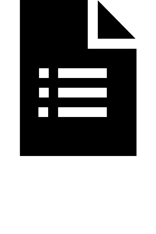 Document Bullet List (Glyph) Free Open-Source SVG Icon (SmartIcons Glyph)