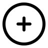 Add Circle Button (Outline) Free Open-Source SVG Icon