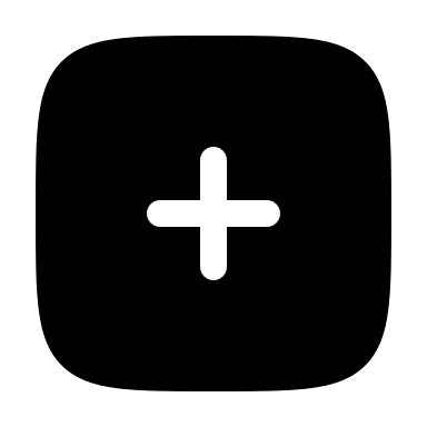 Bold Add Square Button Free Open-Source SVG Icon (Solar)