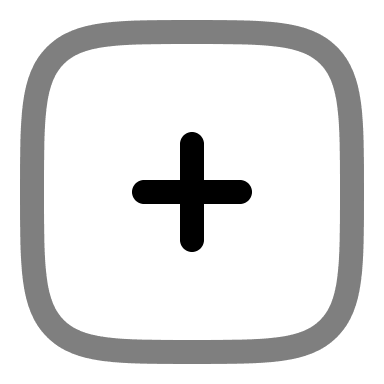 Add Square Button (Duotone) Free Open-Source SVG Icon (Solar)