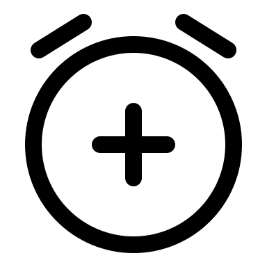 Add Alarm (Outline) Free Open-Source SVG Icon (Solar)