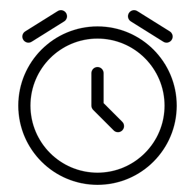 Alarm Clock (Outline) Free Open-Source SVG Icon (Solar)