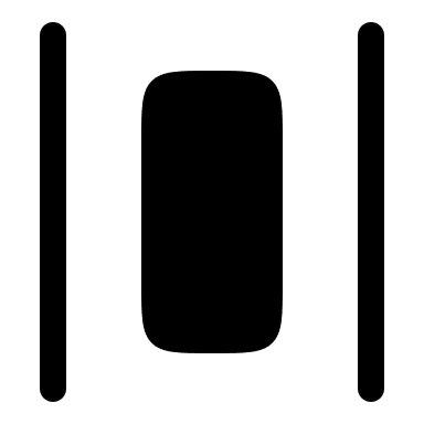Bold Horizontal Alignment Spacing (Solar) Free Open-Source SVG Icon (Solar)