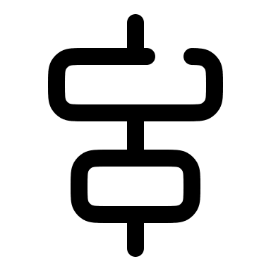 Broken Horizontal Center Alignment (Solar) Free Open-Source SVG Icon (Solar)