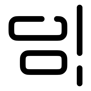 Right Alignment Broken Line (Solar) Free Open-Source SVG Icon (Solar)