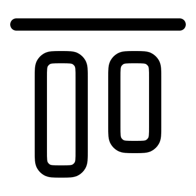 Top Alignment (Linear) Free Open-Source SVG Icon (Solar)