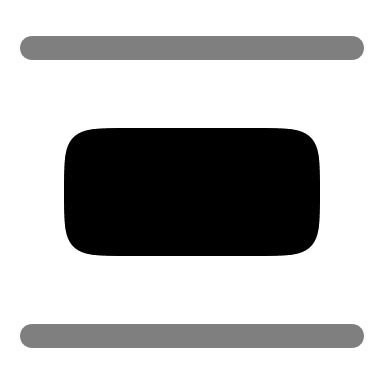 Bold Vertical Spacing Alignment (Duotone) Free Open-Source SVG Icon (Solar)