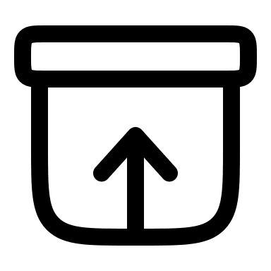 Archive Upward Movement (Linear) Free Open-Source SVG Icon (Solar)