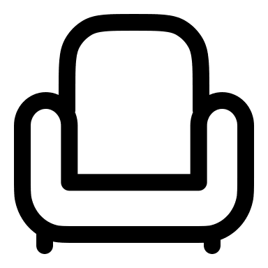 Linear Armchair Design Free Open-Source SVG Icon (Solar)