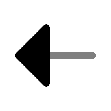 Bold Left Arrow (Duotone) Free Open-Source SVG Icon (Solar)