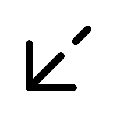 Broken Left Down Arrow (Solar) Free Open-Source SVG Icon (Solar)