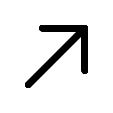 Right-Up Arrow (Linear) Free Open-Source SVG Icon (Solar)