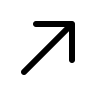 Right-Up Arrow (Linear) Free Open-Source SVG Icon